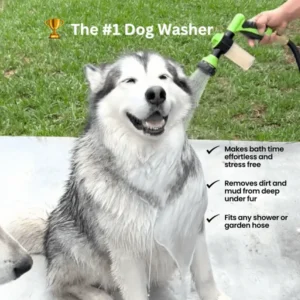 High-Pressure Dog Shower Sprayer Nozzle with Hose