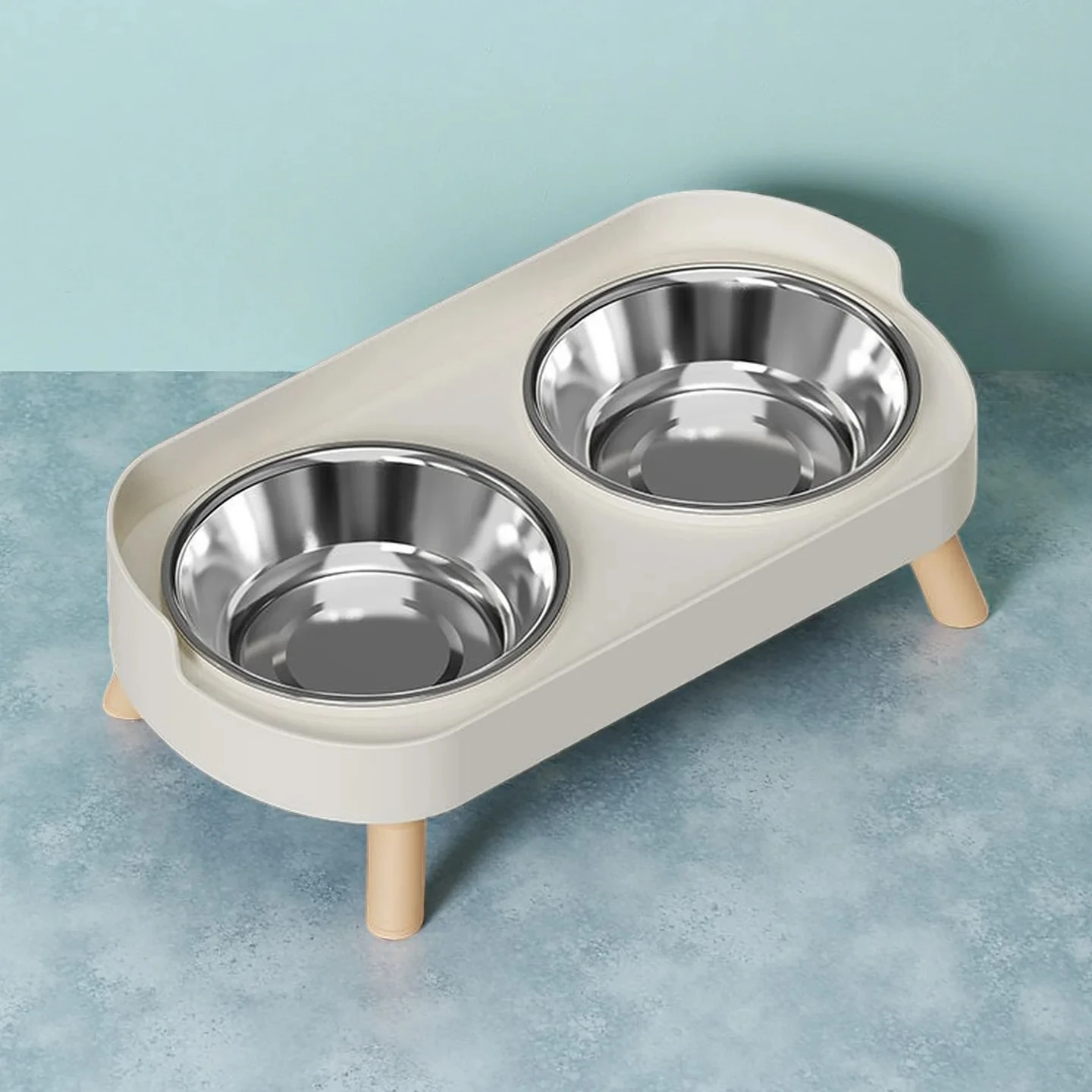 Elevated Dog & Cat Feeder with Dual Stainless Steel Bowls - Image 8
