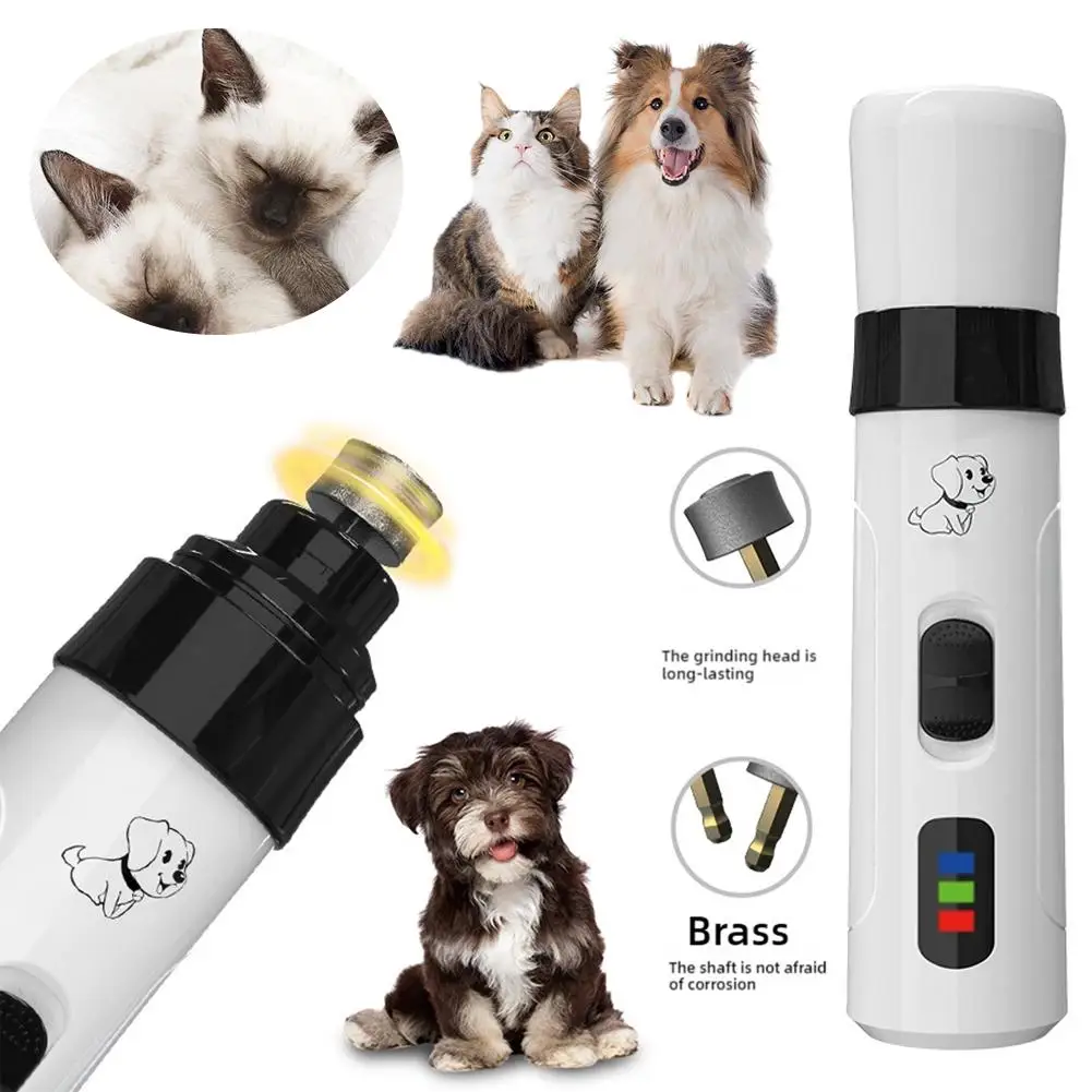 Electric Dog Nail Grinder – USB Rechargeable Pet Nail Trimmer