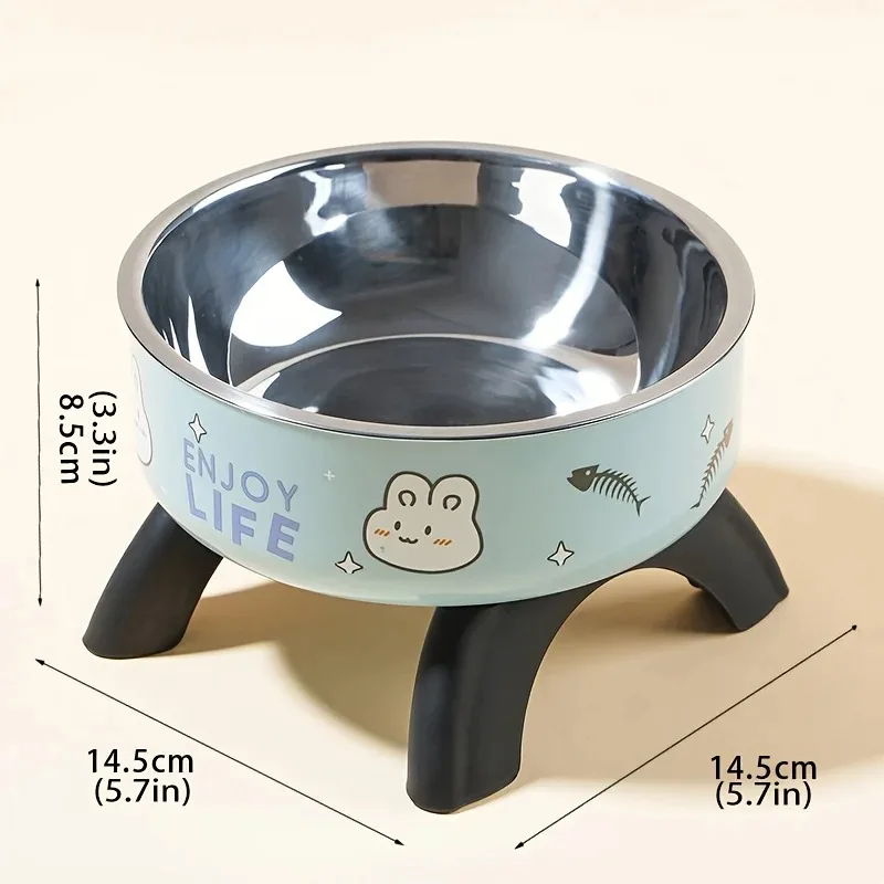 Elevated Stainless Steel Pet Bowl – Non-Slip Dog & Cat Feeding Bowl - Image 2