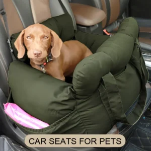 Dog Car Seat with Safety Belt – Portable Booster Seat for Small & Medium Dogs