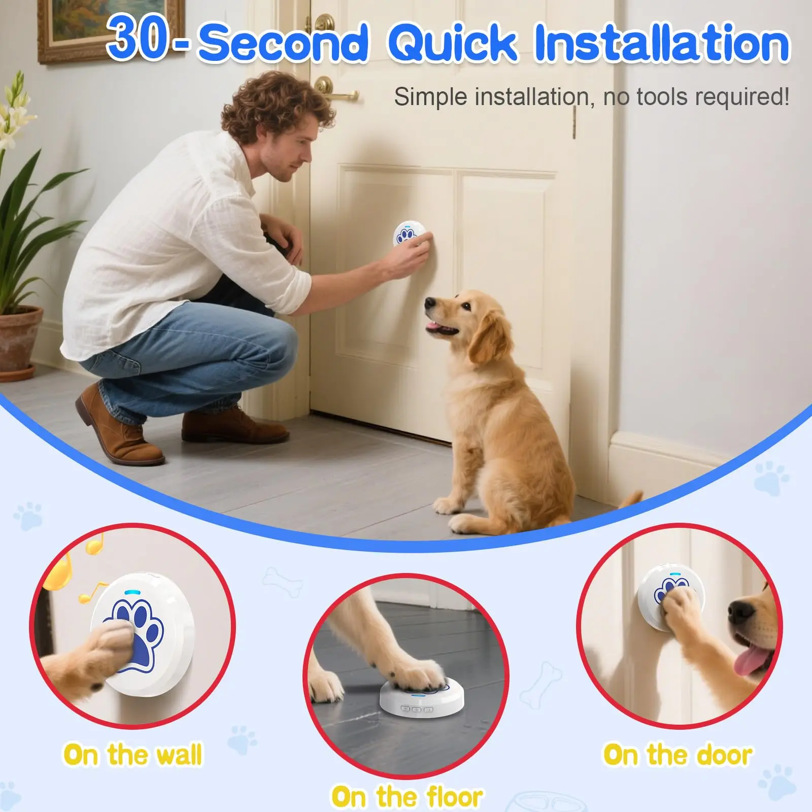 Dog Training Bells for Door – Wireless Potty Training Bell - Image 2