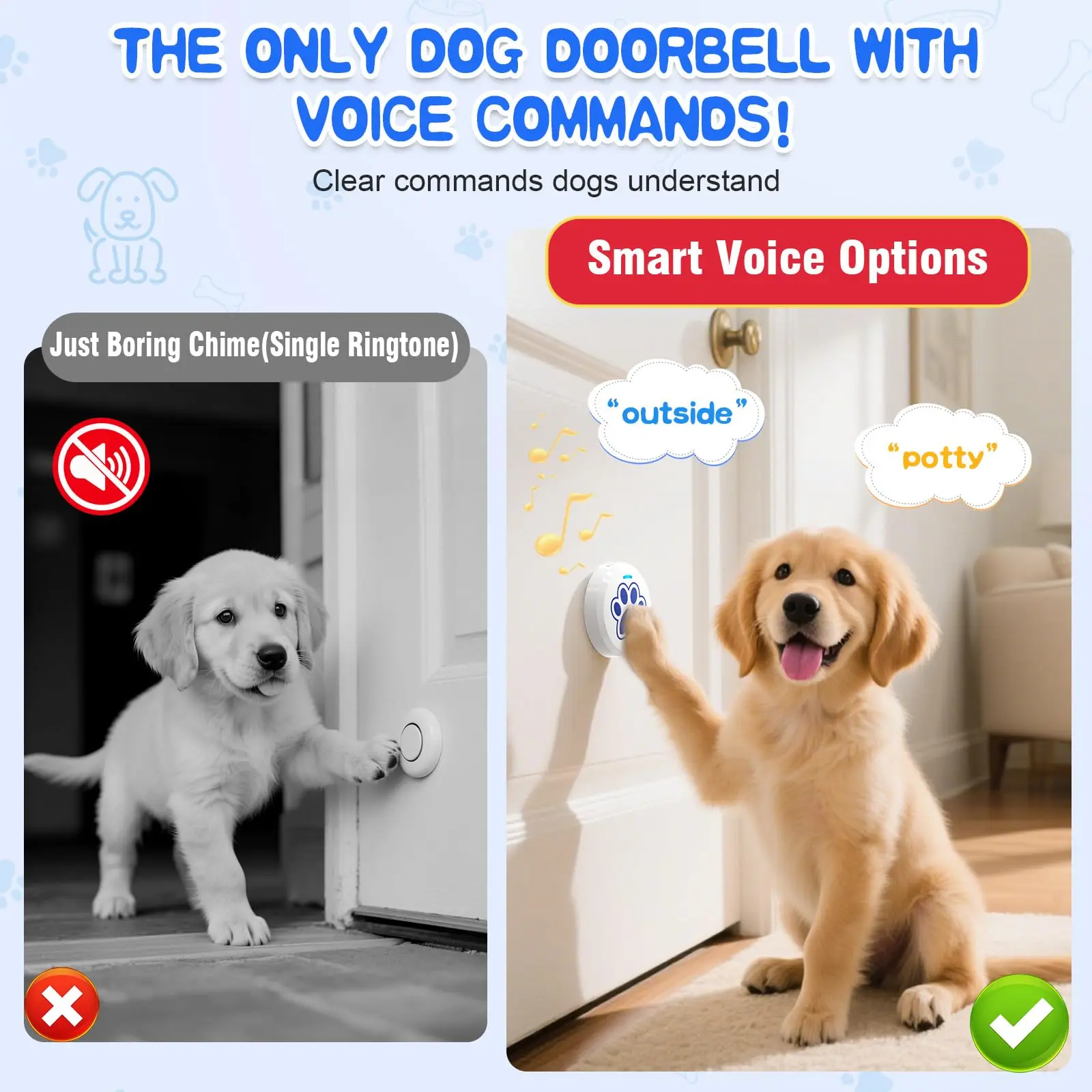Dog Training Bells for Door – Wireless Potty Training Bell - Image 3