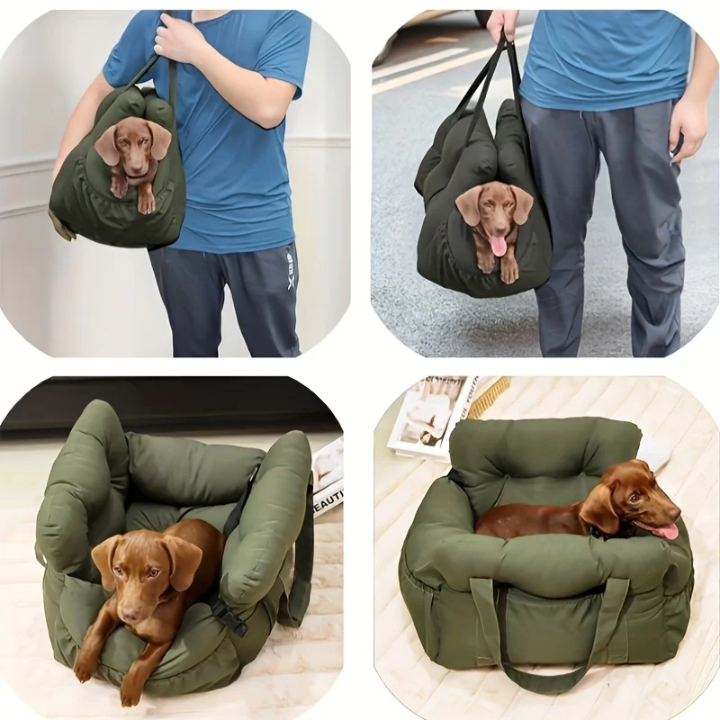 Dog Car Seat with Safety Belt – Portable Booster Seat for Small & Medium Dogs - Image 5