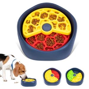 Dog Puzzle Slow Feeder Bowl – 3 Layer Interactive Anti-Choking Feeder