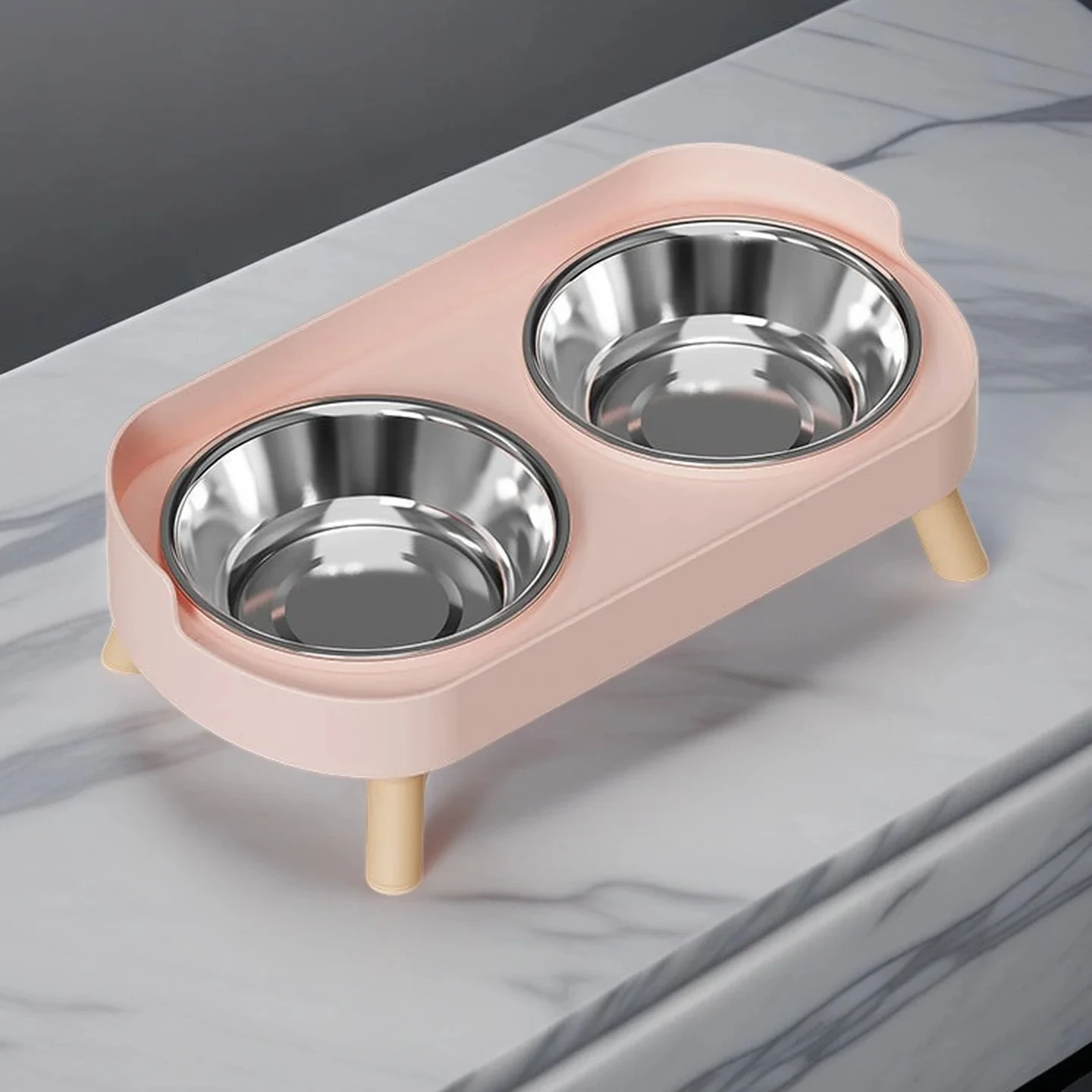 Elevated Dog & Cat Feeder with Dual Stainless Steel Bowls - Image 11