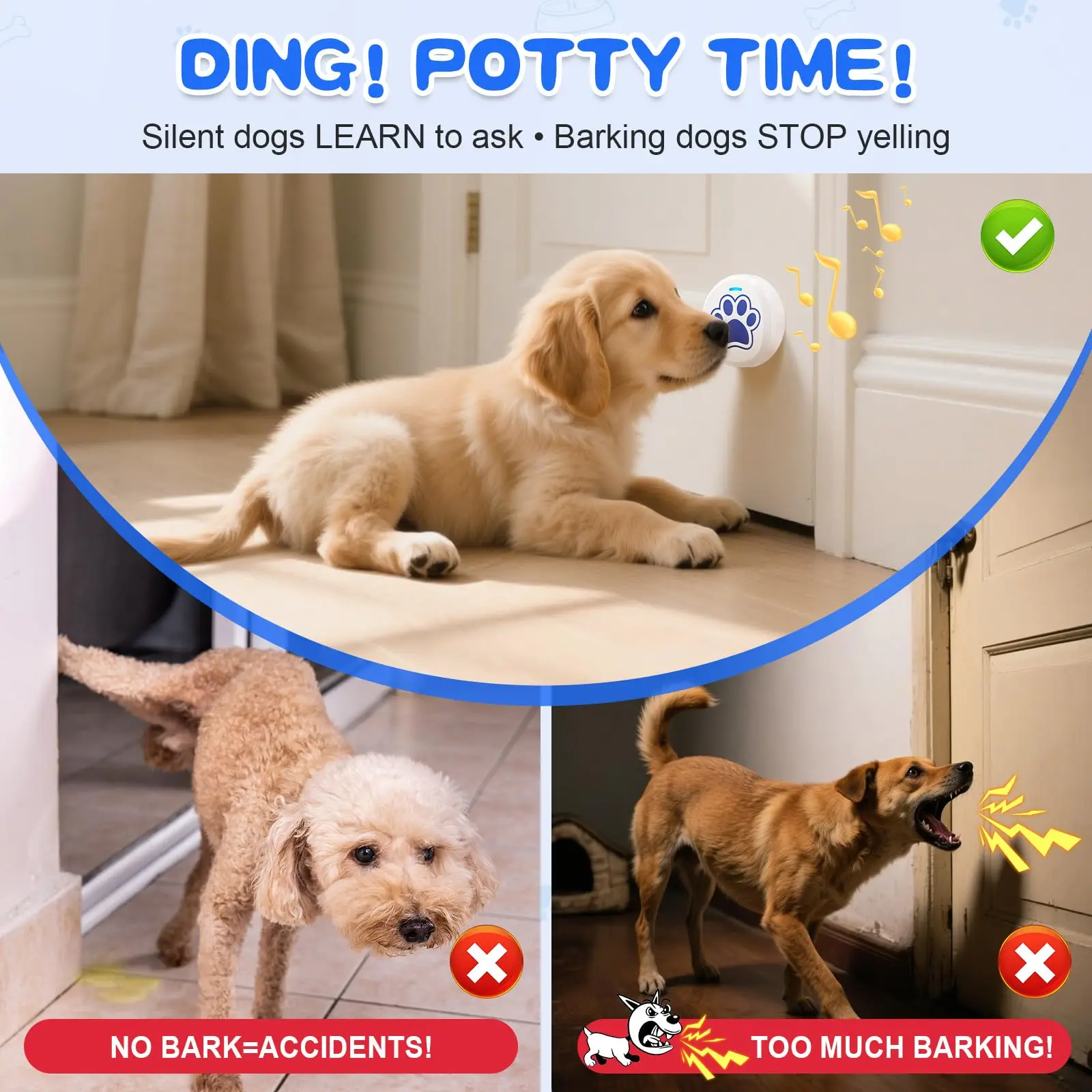 Dog Training Bells for Door – Wireless Potty Training Bell - Image 4