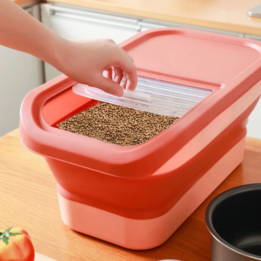 Collapsible Airtight Pet Food Storage Container – 13LB/33LB - Image 3