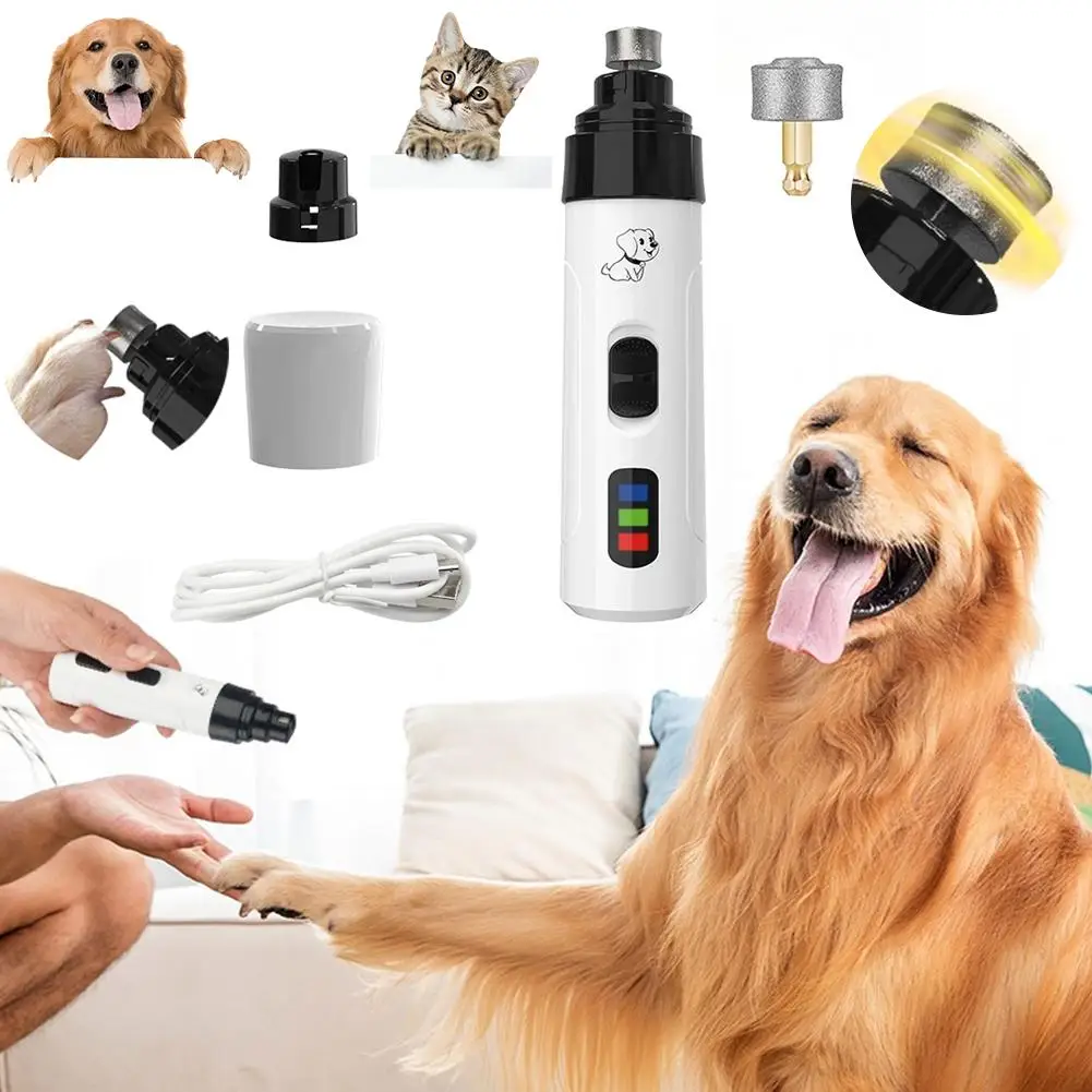 Electric Dog Nail Grinder – USB Rechargeable Pet Nail Trimmer - Image 3