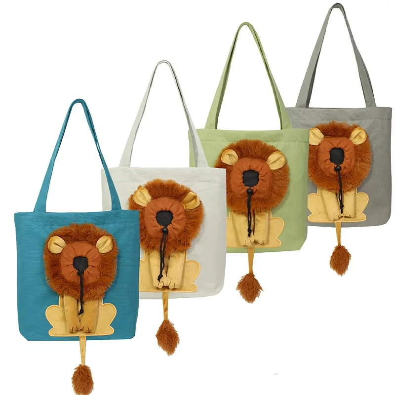 Lion Design Pet Carrier Bag – Breathable Cat & Dog Carrier - Image 4