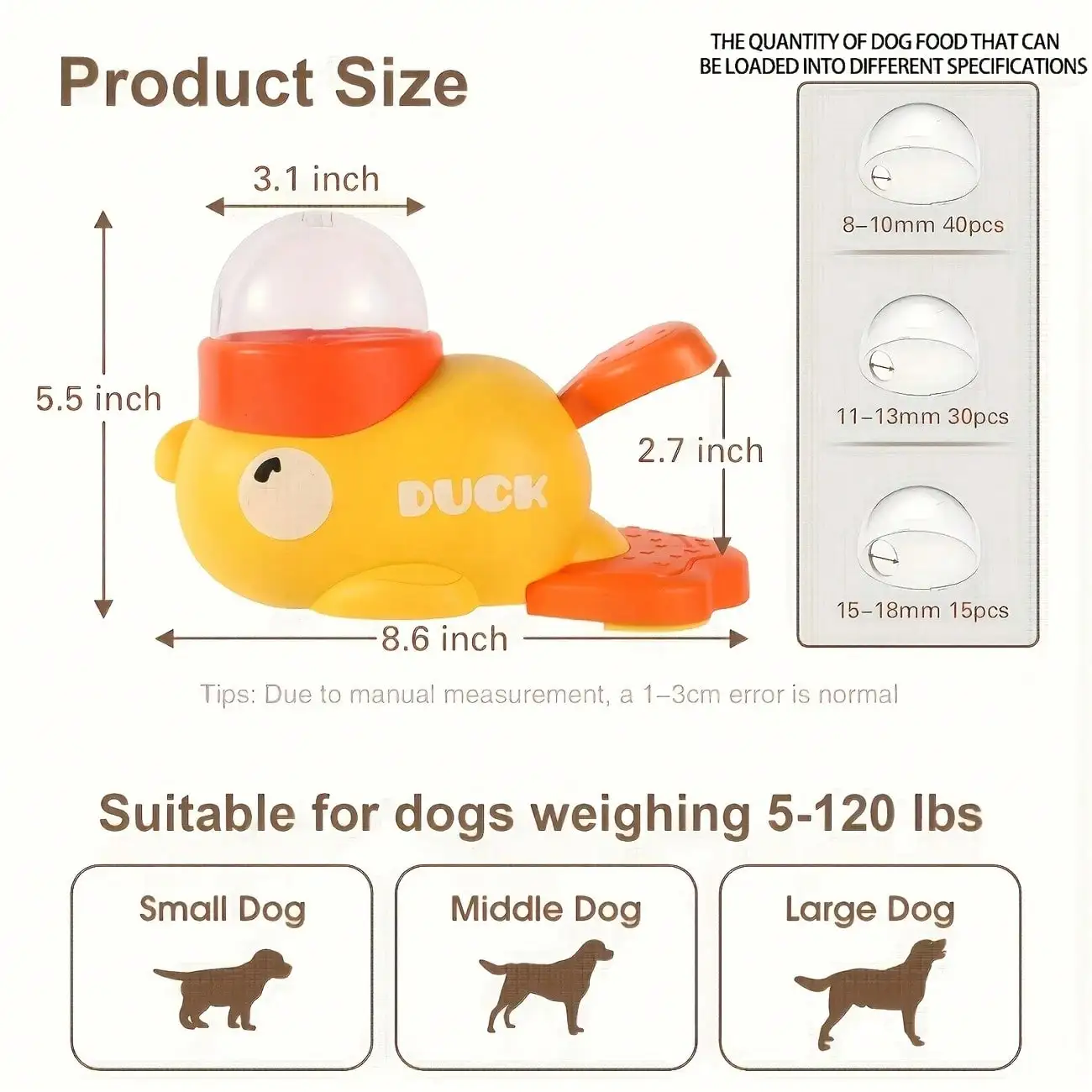 2-in-1 Duck Slow Feeder & Dog Puzzle Toy - Image 2