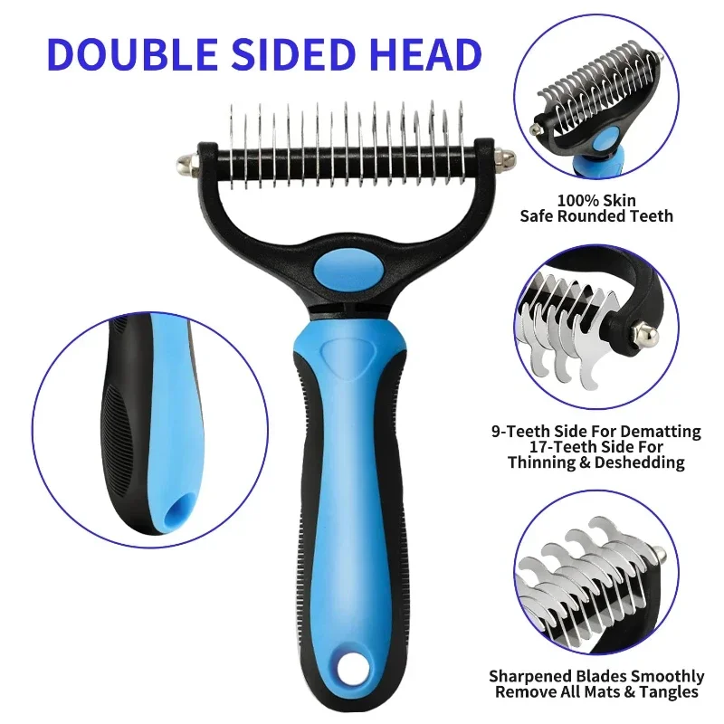 Self Cleaning Pet Deshedding Brush - Image 5