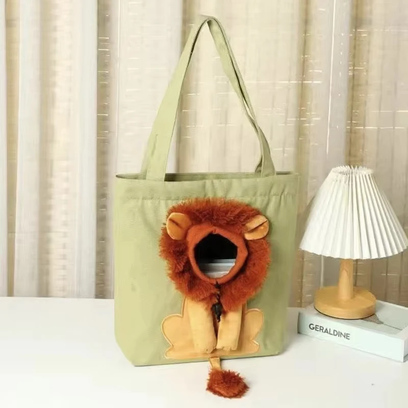 Lion Design Pet Carrier Bag – Breathable Cat & Dog Carrier - Image 3