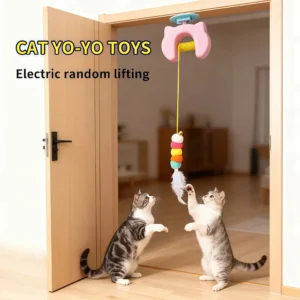 Automatic Hanging Cat Toy – Electric Feather Teaser