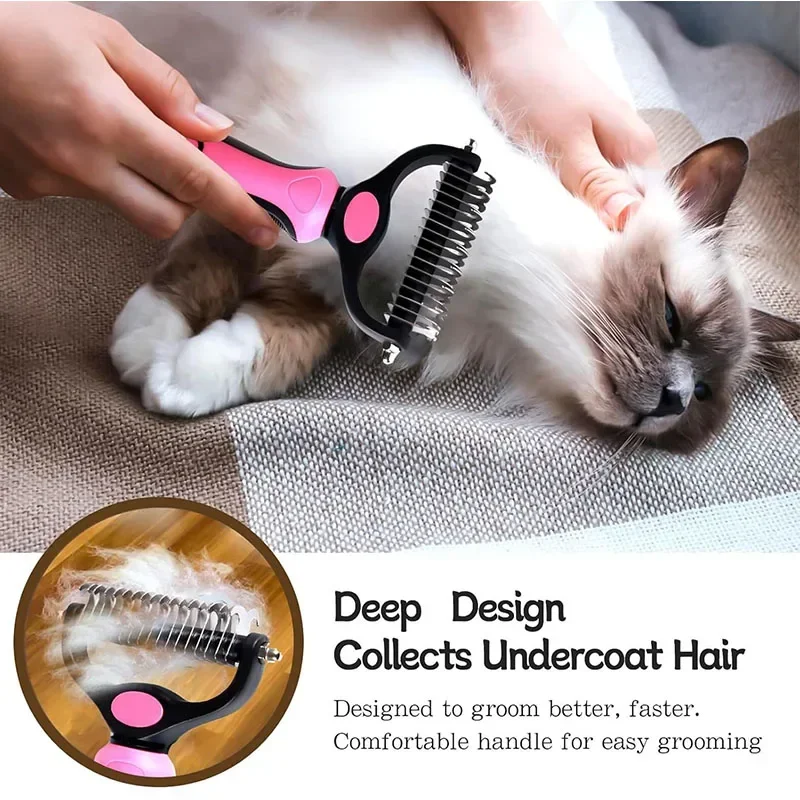 Self Cleaning Pet Deshedding Brush - Image 3