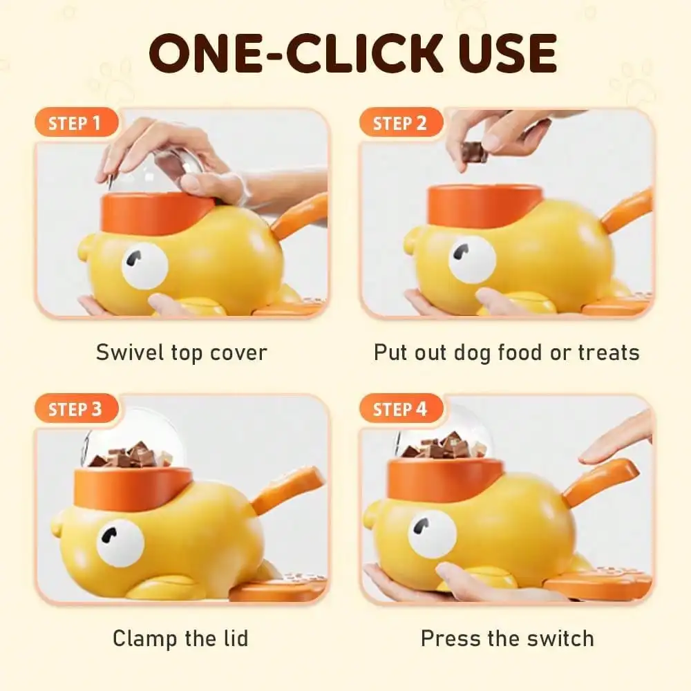 2-in-1 Duck Slow Feeder & Dog Puzzle Toy - Image 5