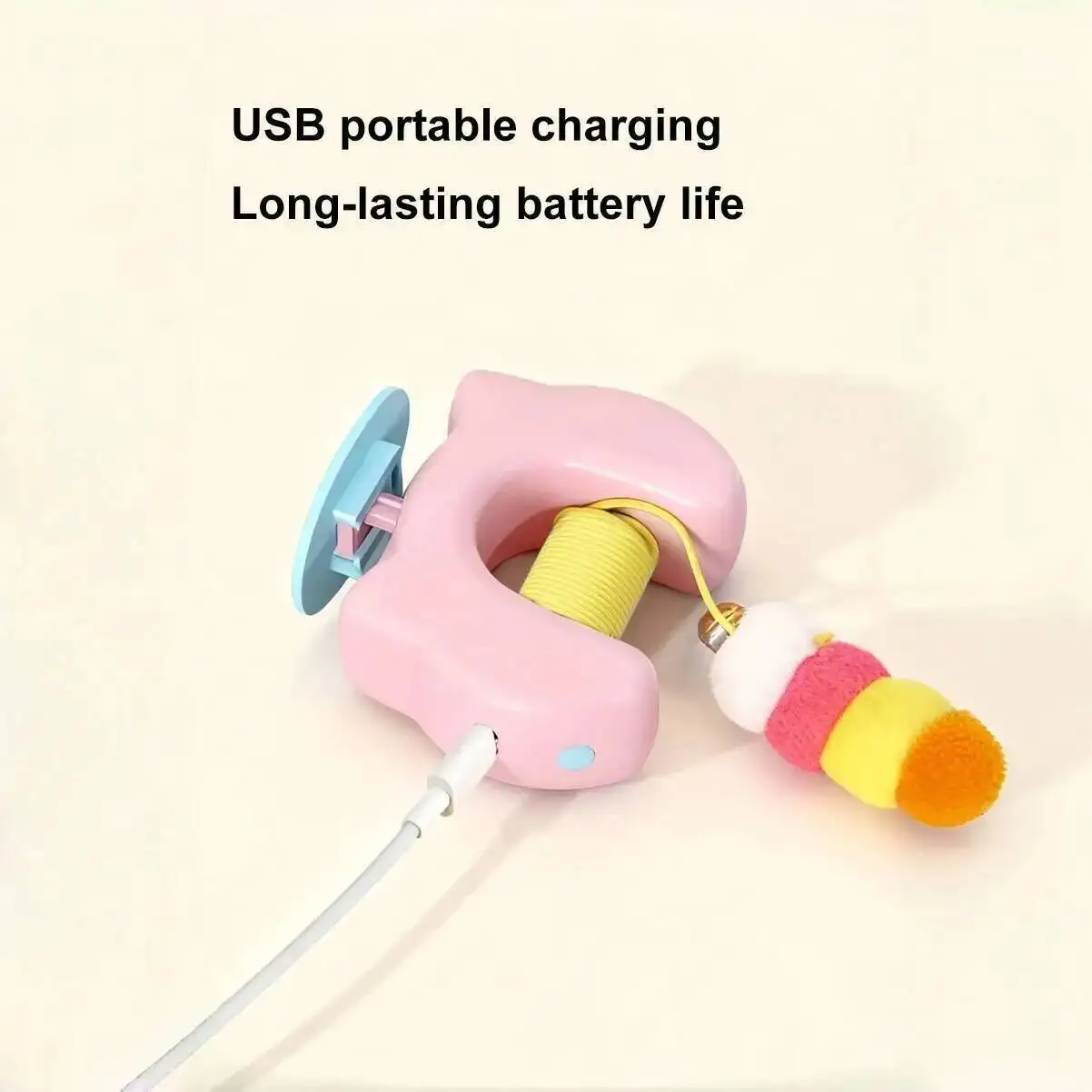 Automatic Hanging Cat Toy – Electric Feather Teaser - Image 5