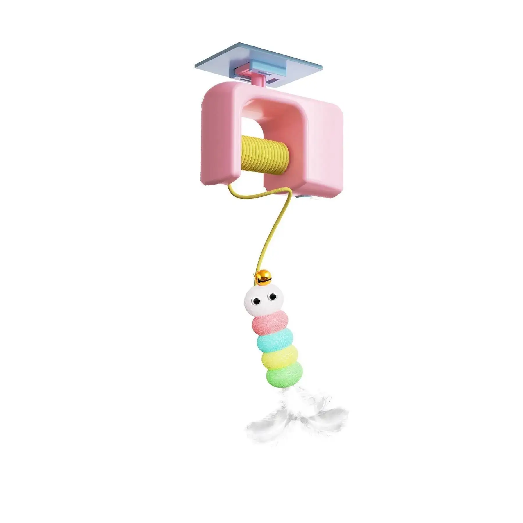 Automatic Hanging Cat Toy – Electric Feather Teaser - Image 9