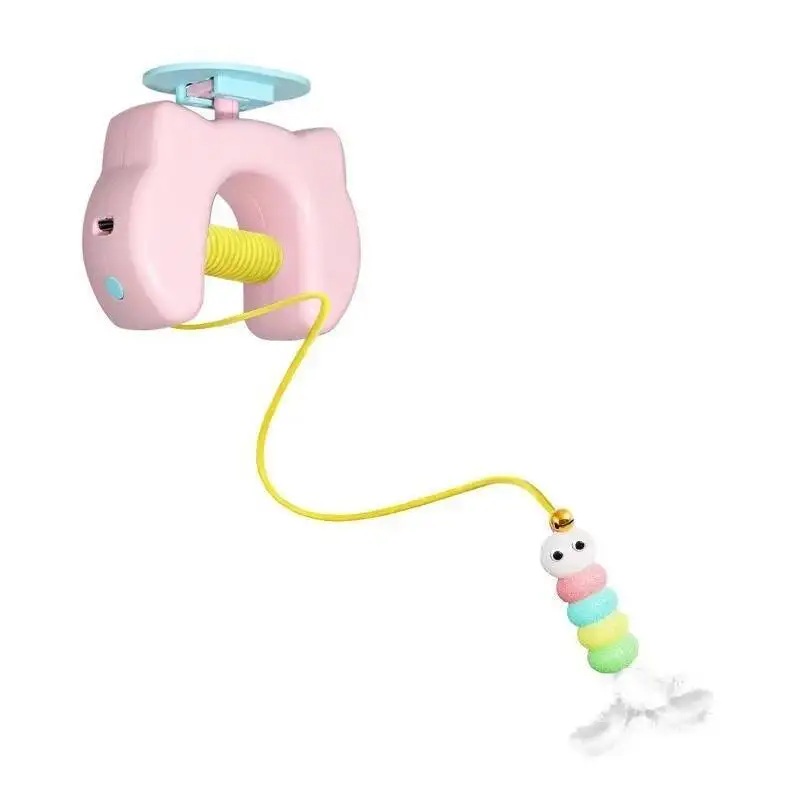 Automatic Hanging Cat Toy – Electric Feather Teaser - Image 11